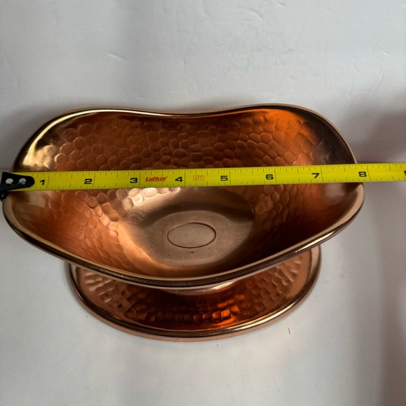 Decorative Copper Hammered Planter or decor by Tele-flora 
Approx. 8”x 4.5 “ - Picture 3 of 13